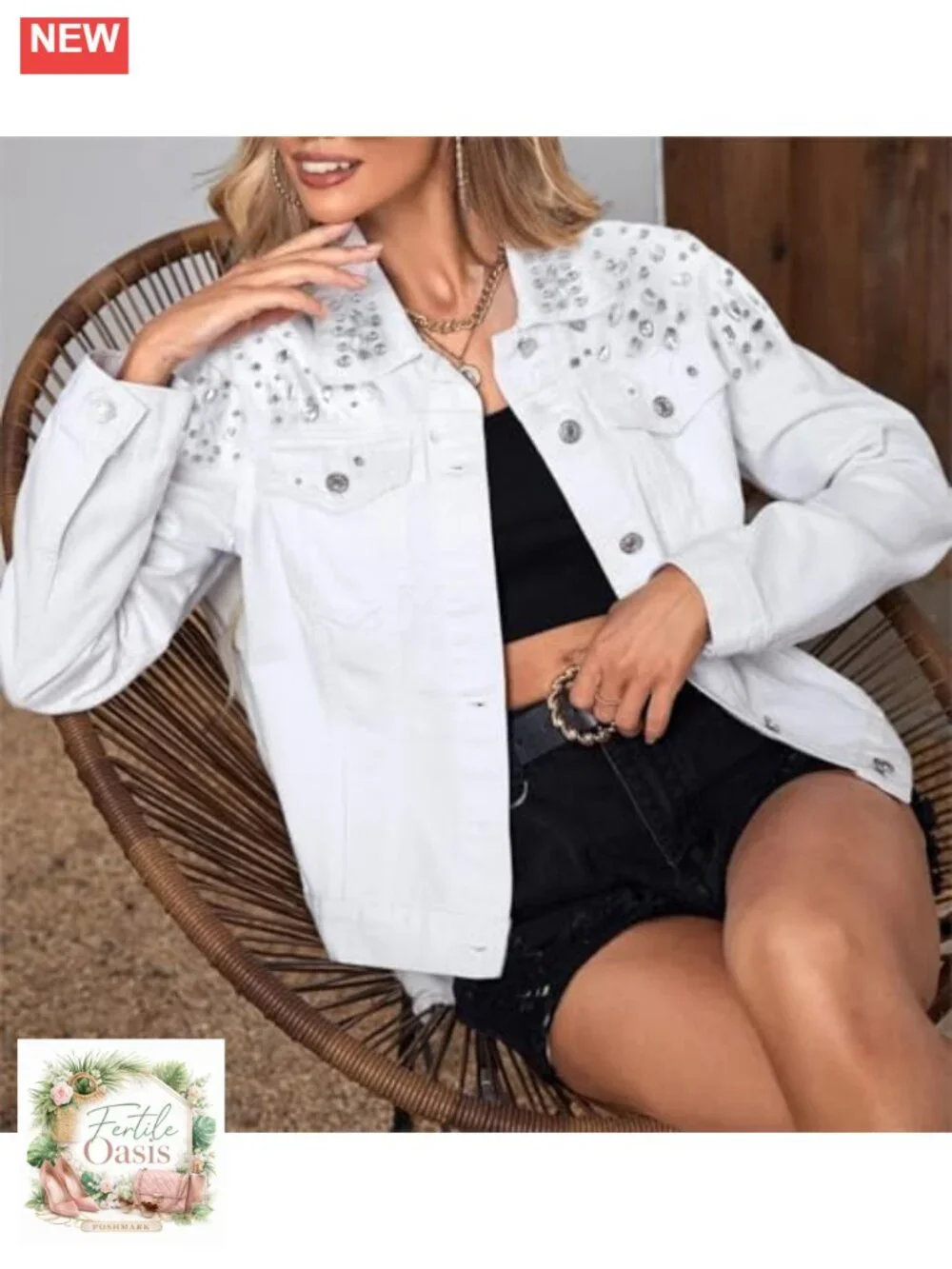 N/A rhinestone embellished